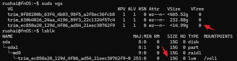 图片[13]-飞牛系统fnos存储空间扩容/mdadm + lvm + btrfs方案的磁盘扩容-资源分享