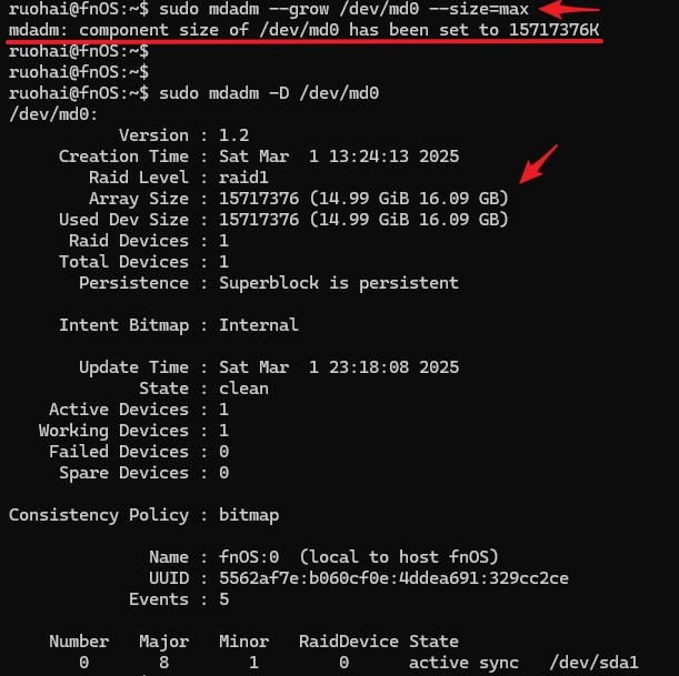 图片[7]-飞牛系统fnos存储空间扩容/mdadm + lvm + btrfs方案的磁盘扩容-资源分享